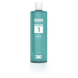 Isdin ACNIBEN Limpiador Micelar para Piel Grasa, Limpieza Facial y Desmaquillante, 400 ml