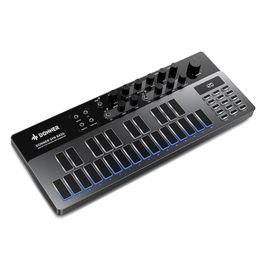 Donner B1 Sintetizador con 128 Presets Programables, Pads Hápticos de Silicona, Efectos de Saturación y Delay, Conexión MIDI y Multidispositivo