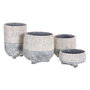 Macetero Cemento Decoración 15 X 15 X 7,50 cm (Set de 6)