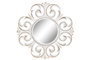 DKD Home Decor Set de 5 Espejos de Cristal Decape Blanco y Dorado