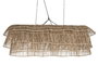 DKD Home Decor Lámpara de Techo de Fibras Naturales 141x55x40 cm