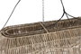 DKD Home Decor Lámpara de Techo de Fibras Naturales 141x55x40 cm