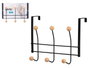 Berilo Percha 6 Colgadores Negra y Madera