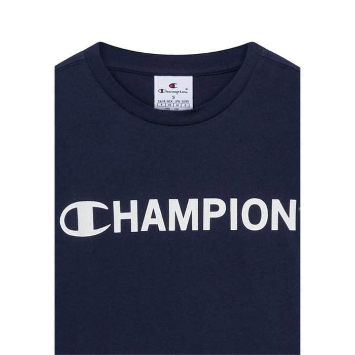 Camiseta de Manga Corta Infantil Champion Graphic Shop Azul marino