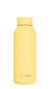 QUOKKA Botella Termo de Acero Inoxidable 510 ml para Agua Caliente y Fría - Color Amarillo Claro Sólido