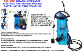 MATABI Pulverizador Eléctrico Easy + 83140