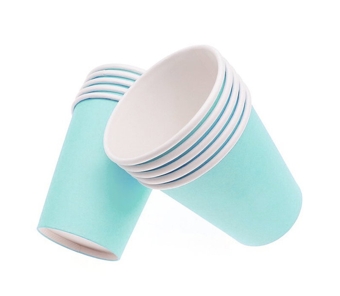 Algon Set-24 Vasos de Cartón Aguamarina 200 cc (36 Unidades)