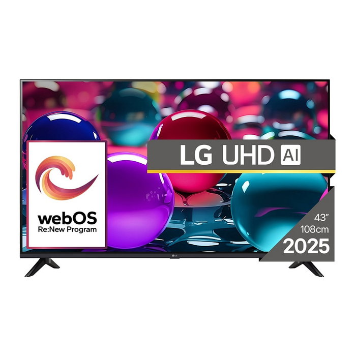 LG 43UA73003LA AI Smart TV 4K UHD 43" (109 cm) LED WebOS α7 Gen8 Procesador - Negro