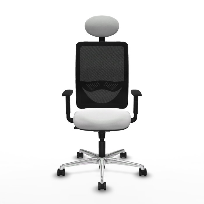 PIQUERAS Y CRESPO Silla de oficina Zulema con mecanismo Sincro, Blanco y Negro PIQUERAS Y CRESPO Silla de oficina Zulema con mecanismo Sincro, Blanco y Negro
