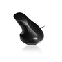 Ewent EW3156 Ratón Ergonómico Vertical para Mano Derecha, 1000 DPI, Negro y Rojo