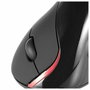 Ewent EW3156 Ratón Ergonómico Vertical para Mano Derecha, 1000 DPI, Negro y Rojo