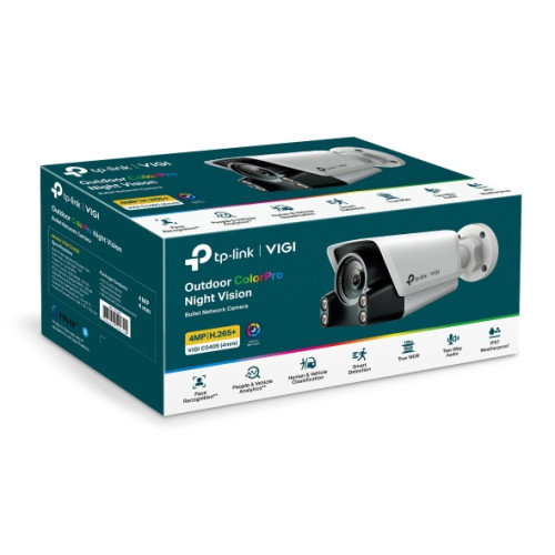 TP-Link VIGI C340S Cámara de Seguridad IP Exterior Cableada Pared 2988 x 1520 Pixeles Blanca