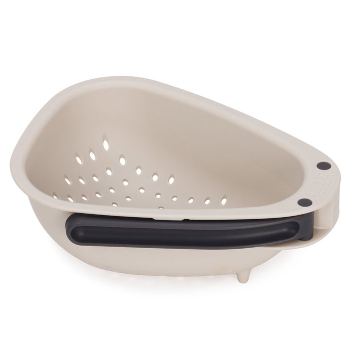 Joseph Joseph Droplet Mini Colador Blanco con Mango Plegable