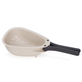 Joseph Joseph Droplet Mini Colador Blanco con Mango Plegable