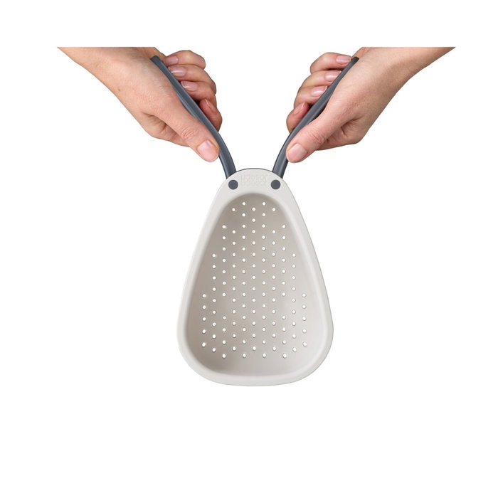 Joseph Joseph Droplet Mini Colador Blanco con Mango Plegable