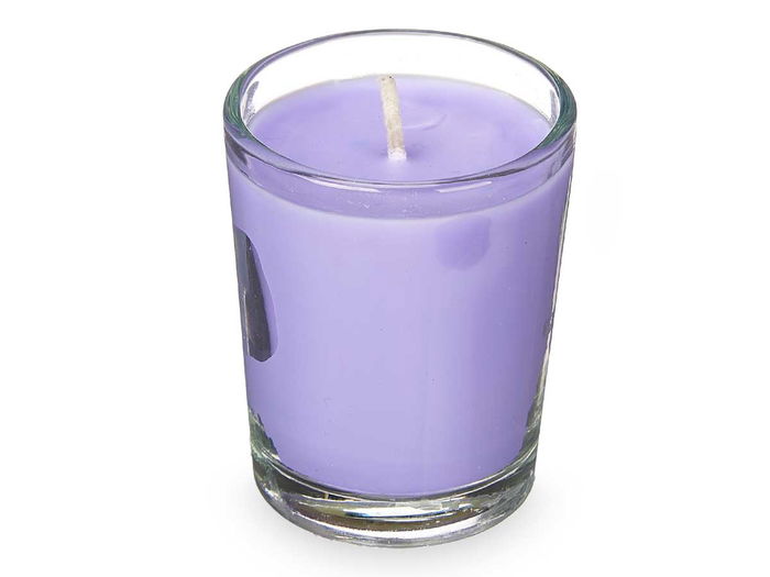 Acorde Set 6 Velas Vaso Vidrio Lavanda 16x6.5x11 cm (Set de 12)