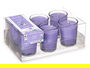 Acorde Set 6 Velas Vaso Vidrio Lavanda 16x6.5x11 cm (Set de 12)