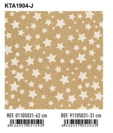 Papel De Regalo Bobina Basika 31 Cm X 80 M (2 Kg Aprox.) Todo Año (Kta1904-J 31 Cm)