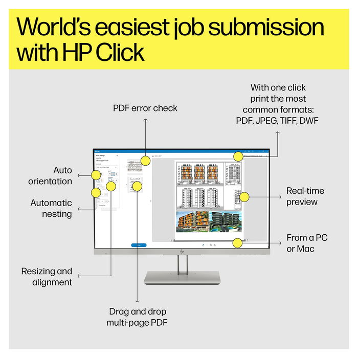 HP DesignJet T2600PS 91.44cm 36 Zoll MFP Impresora Multifunción PostScript Inyección de Tinta Térmica 2400 x 1200 DPI