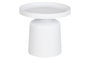 DKD Home Decor Mesita Auxiliar de Metal Blanca