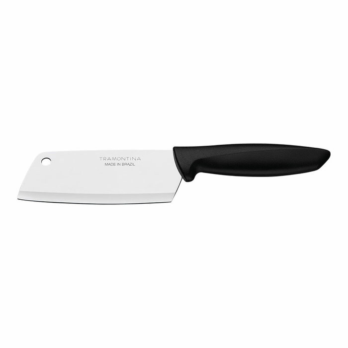 Tramontina Hachuela Plenus de acero inoxidable con mango negro de 12,7 cm