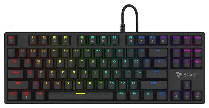 Savio Tempest X2 Teclado Gaming Mecánico Outemu Red Retroiluminado RGB Cableado Negro (Layout Polaco) Savio Tempest X2 Teclado Gaming Mecánico Outemu Red Retroiluminado RGB Cableado Negro (Layout Polaco)