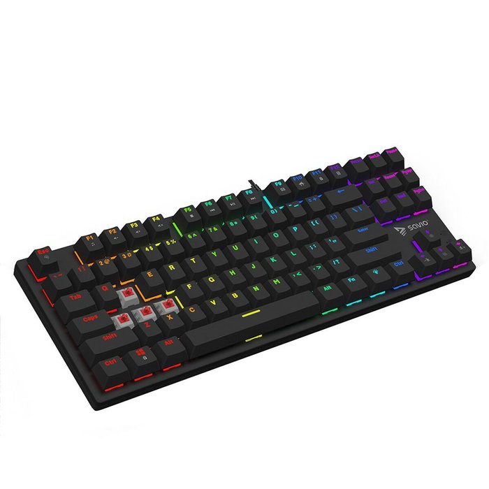 Savio Tempest X2 Teclado Mecánico Gaming RGB Outemu Red Negro Savio Tempest X2 Teclado Mecánico Gaming RGB Outemu Red Negro