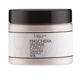 Labcare Mascarilla de Queratina Vegetal Reparadora 150 ml - Tratamiento Intensivo para Cabello Dañado, Brillo y Suavidad