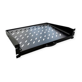 VALUE Estantería extraíble para rack de 19 pulgadas 2U Negro