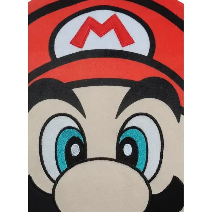 Mario Bros Cojín 3D Cara de Mario Microfibra 40 cm