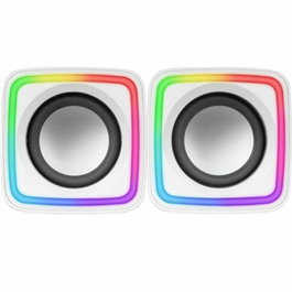 Mars Gaming MSCUBEW Altavoces Gaming RGB 8W Blanco