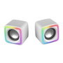 Mars Gaming MSCUBEW Altavoces Gaming RGB 8W Blanco
