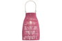 DKD Home Decor Set de 3 Lámparas Solares Multicolor con Algodón y Asa de Metal