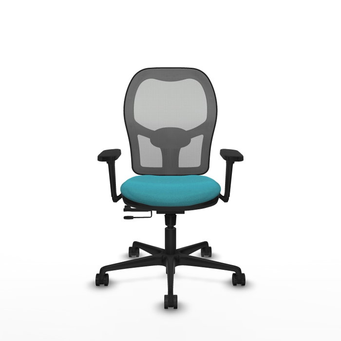 PIQUERAS Y CRESPO Silla de oficina Jorquera con mecanismo Sincro/Traslack, Turquesa y Gris PIQUERAS Y CRESPO Silla de oficina Jorquera con mecanismo Sincro/Traslack, Turquesa y Gris