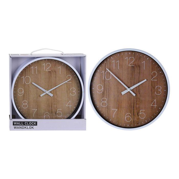Segnale Reloj de Pared Efecto Madera Ø 25 cm