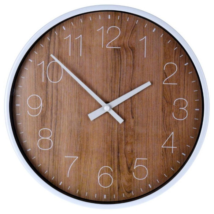 Segnale Reloj de pared efecto madera ø25cm