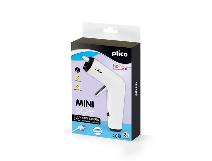 Plico Pistola de Silicona Caliente Mini Inalámbrica con Batería
