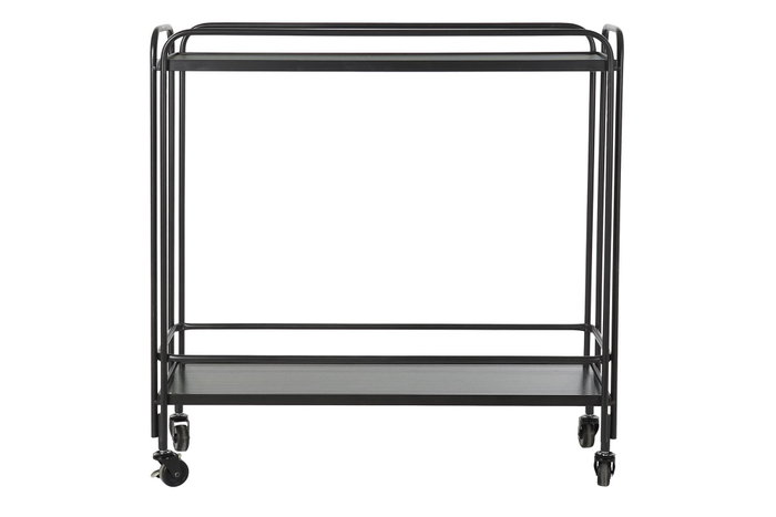 DKD Home Decor Consola Loft Negro Metal y Cristal 28 x 80.5 x 80 cm DKD Home Decor Consola Loft Negro Metal y Cristal 28 x 80.5 x 80 cm