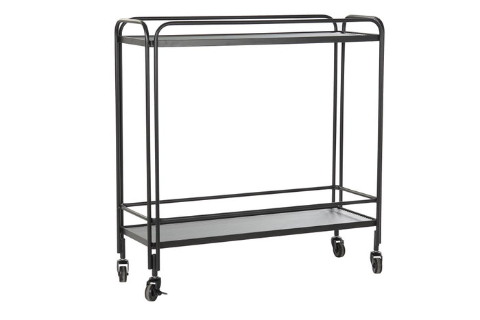 DKD Home Decor Consola Loft Negro Metal y Cristal 28 x 80.5 x 80 cm DKD Home Decor Consola Loft Negro Metal y Cristal 28 x 80.5 x 80 cm
