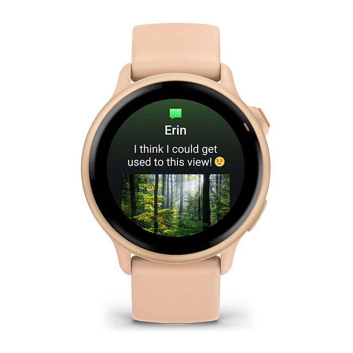 Garmin vivoactive 6 Smartwatch AMOLED 1.2 Pulgadas GPS Monitor Frecuencia Cardíaca Banda Silicona Rosa Dawn/Pink Dawn