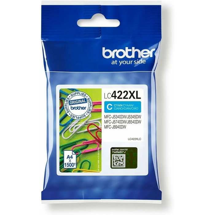 Brother LC422XLC - Tóner Color Cian / Cyan - Compatible con impresoras Brother