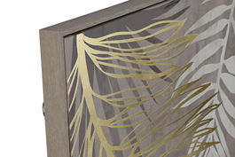 DKD Home Decor Cuadro Tropical Dorado Marron Lienzo 4 x 100 x 75 cm (2 Unidades)