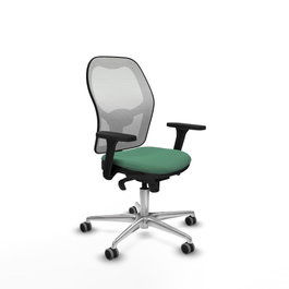 PIQUERAS Y CRESPO Silla de oficina Jorquera Verde esmeralda y Blanco