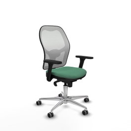 PIQUERAS Y CRESPO Silla de oficina Jorquera Verde esmeralda y Blanco