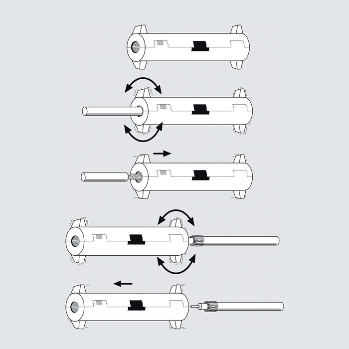 Televes Pelacables para cable coaxial hasta ø7,5 mm