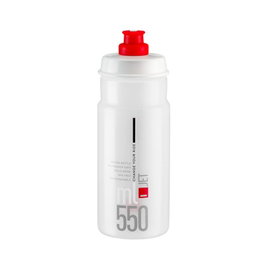 Elite Bidón Jet Plus 550 ml Blanco con Logo Rojo