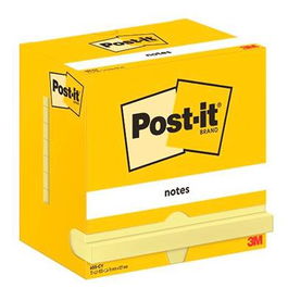 Post-It Bloc Notas Adhesivas 655 76x127 Canary Yellow Paquete 12 Unidades 100 Hojas