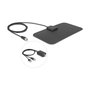 DeLOCK Antena activa omnidireccional DAB+ DVB-T2 con conector F, 5-25 dB, negra