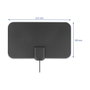 DeLOCK Antena activa omnidireccional DAB+ DVB-T2 con conector F, 5-25 dB, negra