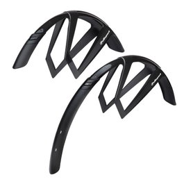 Polisport Juego de Guardabarros G-Mud 28 pulg 50mm Negro
